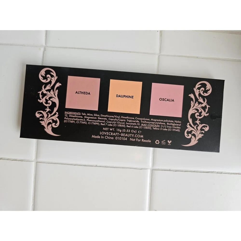 Lovecraft Beauty Eye Shadow Pallette Altheda Dauphine